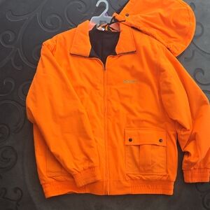 Orange Hooded Jacket